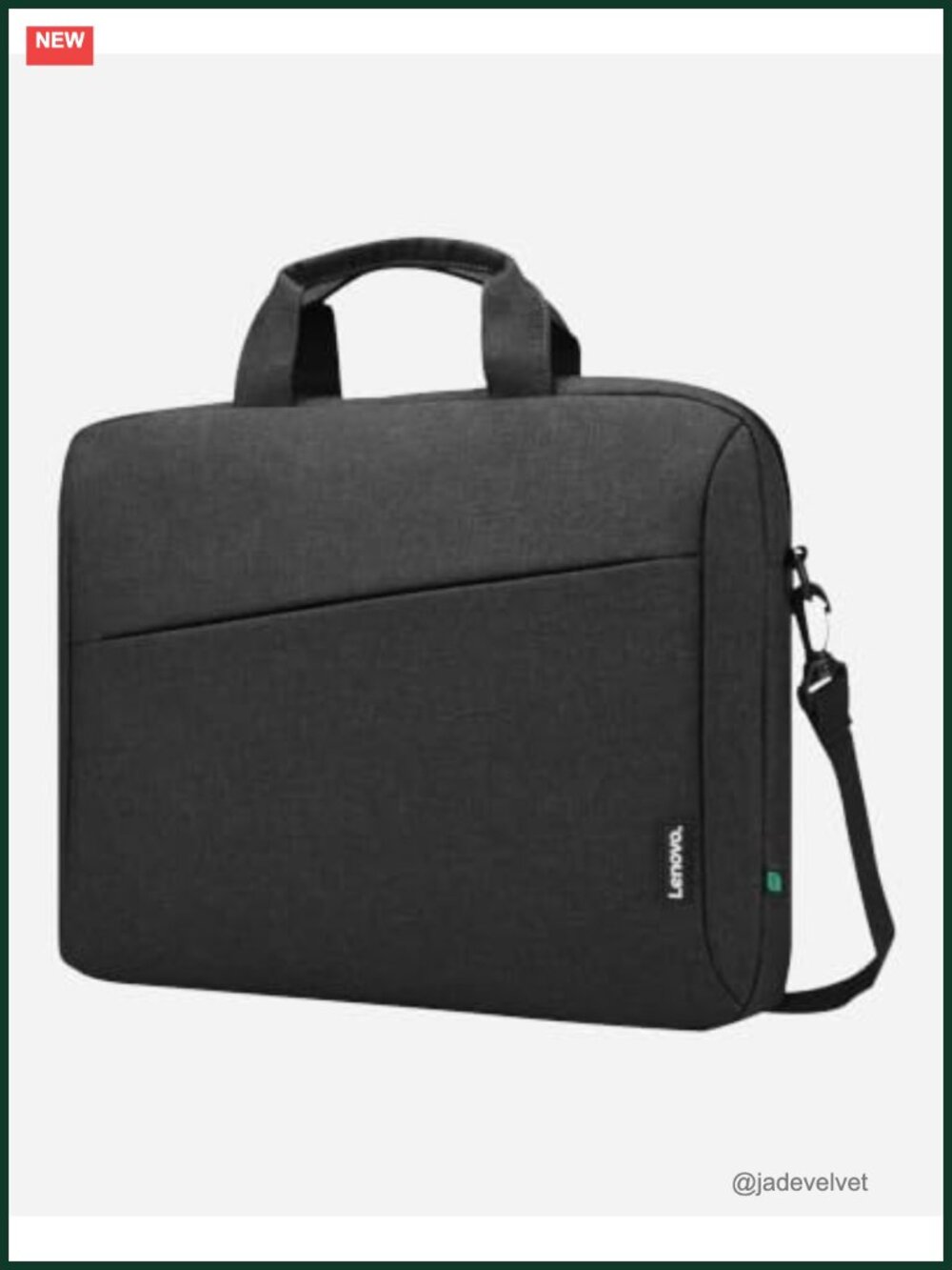 15.6" Laptop Shoulder Bag, Water-Repellent Eco Polyester, Travel & Commute